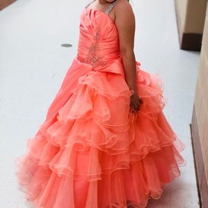 Little girls pageant dress